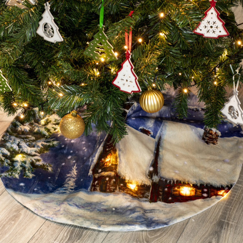 Coprialbero in feltro con led - Evviva