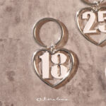 Portachiave "18" silver - Bomboniere Claraluna