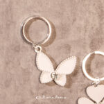 Portachiave farfalla silver - Bomboniere Claraluna