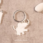 Portachiave elefante silver - Bomboniere Claraluna