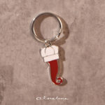 Portachiave cornetto silver - Bomboniere Claraluna