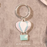 Portachiave mongolfiera silver - Bomboniere Claraluna