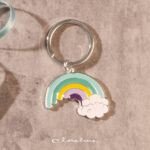 Portachiave arcobaleno silver - Bomboniere Claraluna