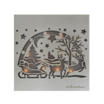 Pannello Santa Claus con led - Claraluna