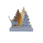 Paesaggio natalizio con led - Claraluna