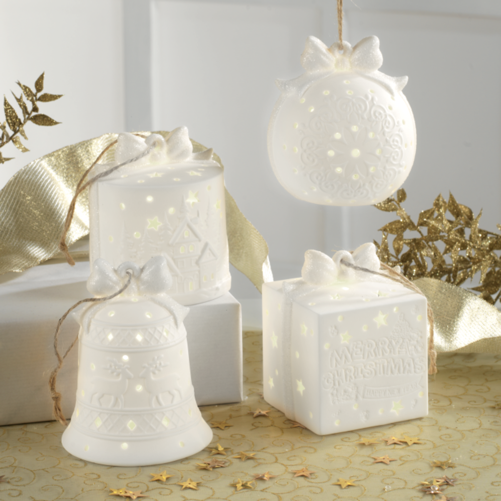 Set 4 decorazioni in porcellana - Mascagni