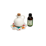 oliera con piattino bomboniere solidali