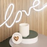 Scatola candela con cuore oro rosa - Bomboniere Claraluna 2024