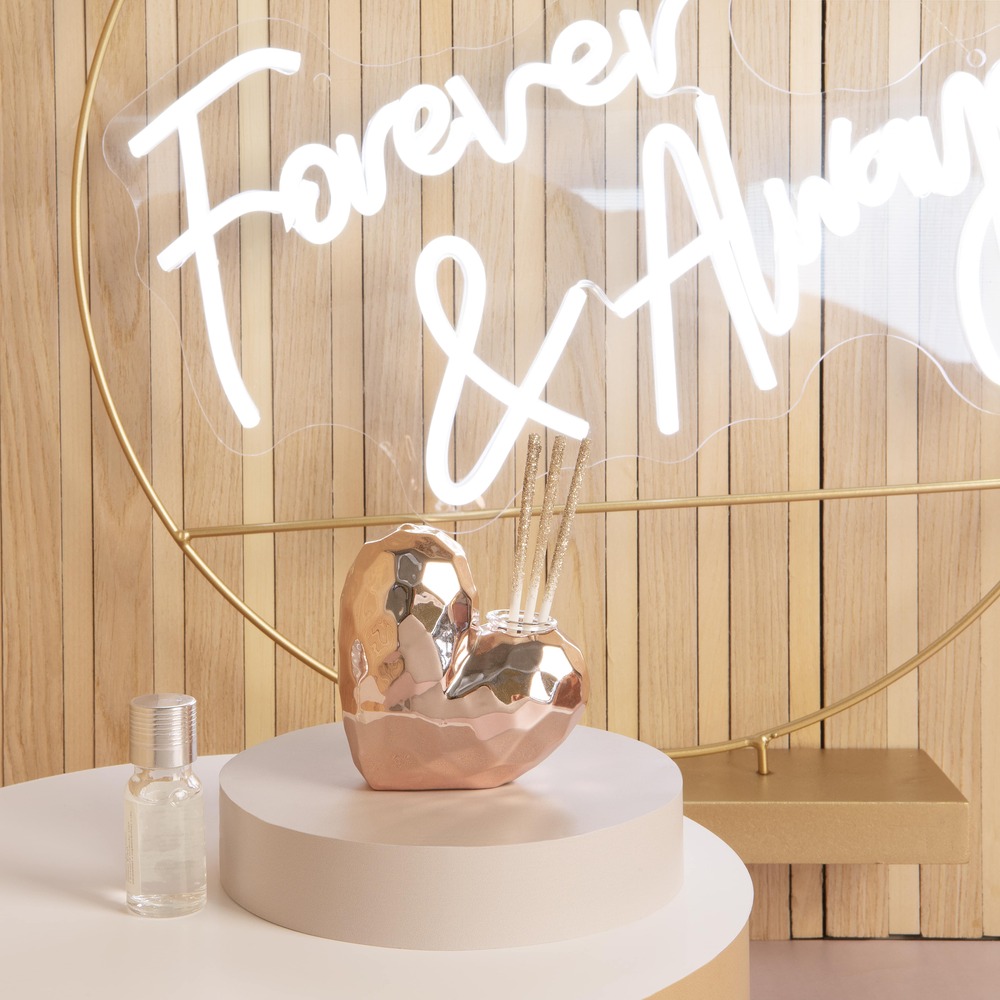 Diffusore cuore oro rosa - Bomboniere Claraluna 2024