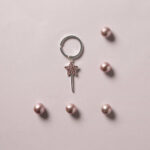 Portachiavi bacchetta magica silver in due misure - Bomboniere Claraluna 2024