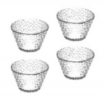 COPPETTA DROP TRASPARENTE SET 4 PEZZI VETRO