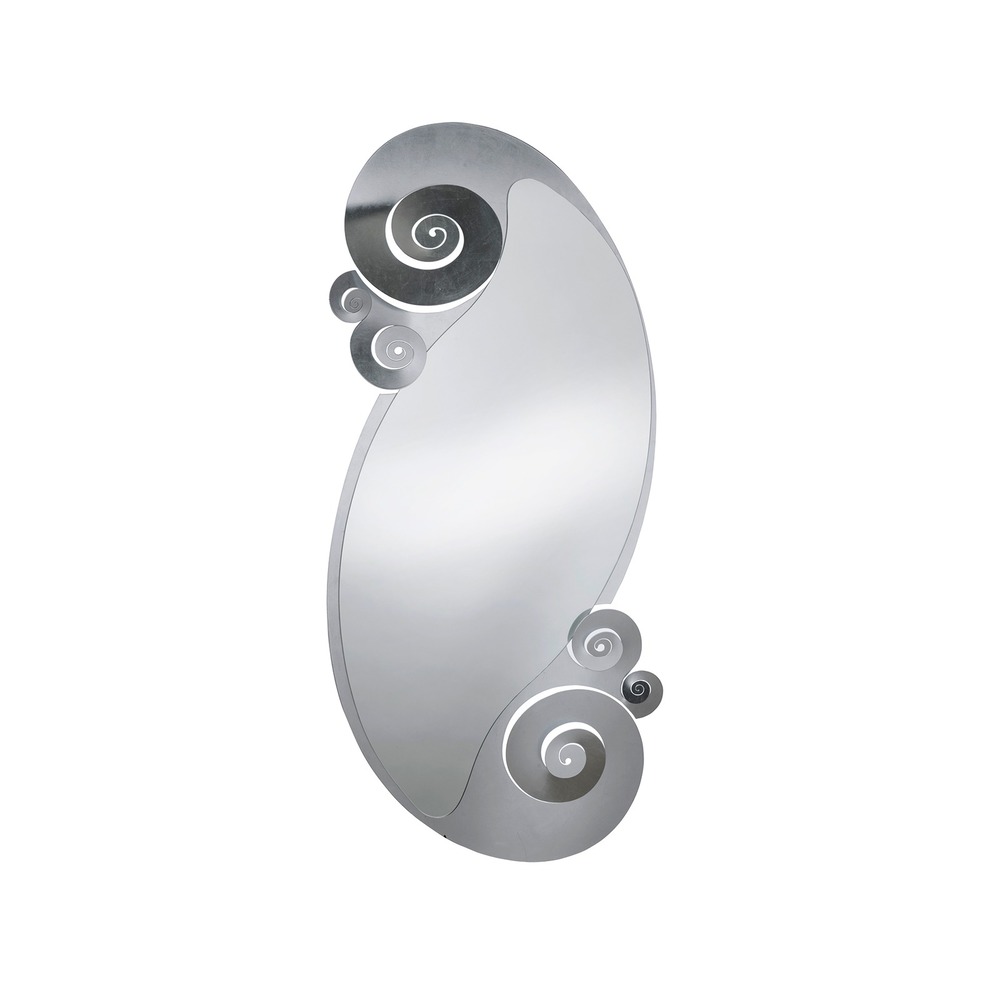Specchio da parete Riccioli in 2 versioni - Arti & Mestieri - Argento