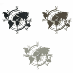 orologio da parete planisfero