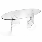 tavolino moderno trasparente