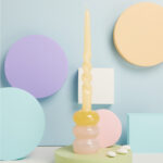 Portacandela colorato