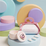 Scatolina cuore strass rosa con candela - Bomboniere Claraluna