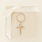 Portachiavi croce in due misure - Bomboniere Claraluna