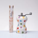 Macinasale dipinto a pois - Bomboniere Cuorematto