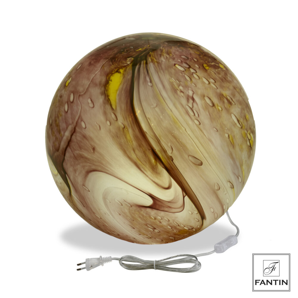 Lampada led sfera magenta in varie dimensioni - Fantin Argenti