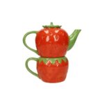 Teiera con tazza fragola - Bomboniere Brandani