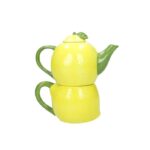 teiera con tazza limone