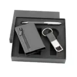Set portachiavi, portacarte e penna
