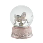 Palla di vetro carillon cavallo - Fantin Argenti