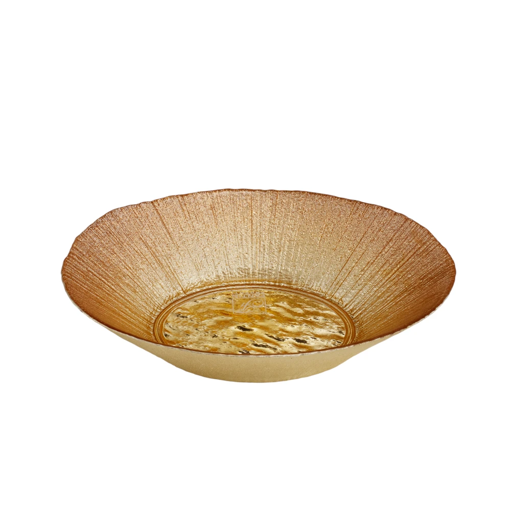 Ciotola sole ovale in color oro rosa in due dimensioni