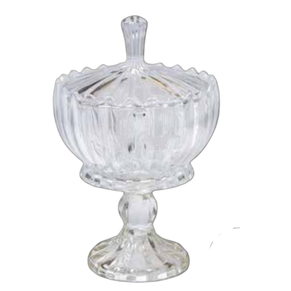 Alzata grande Porta Bonbon in cristallo