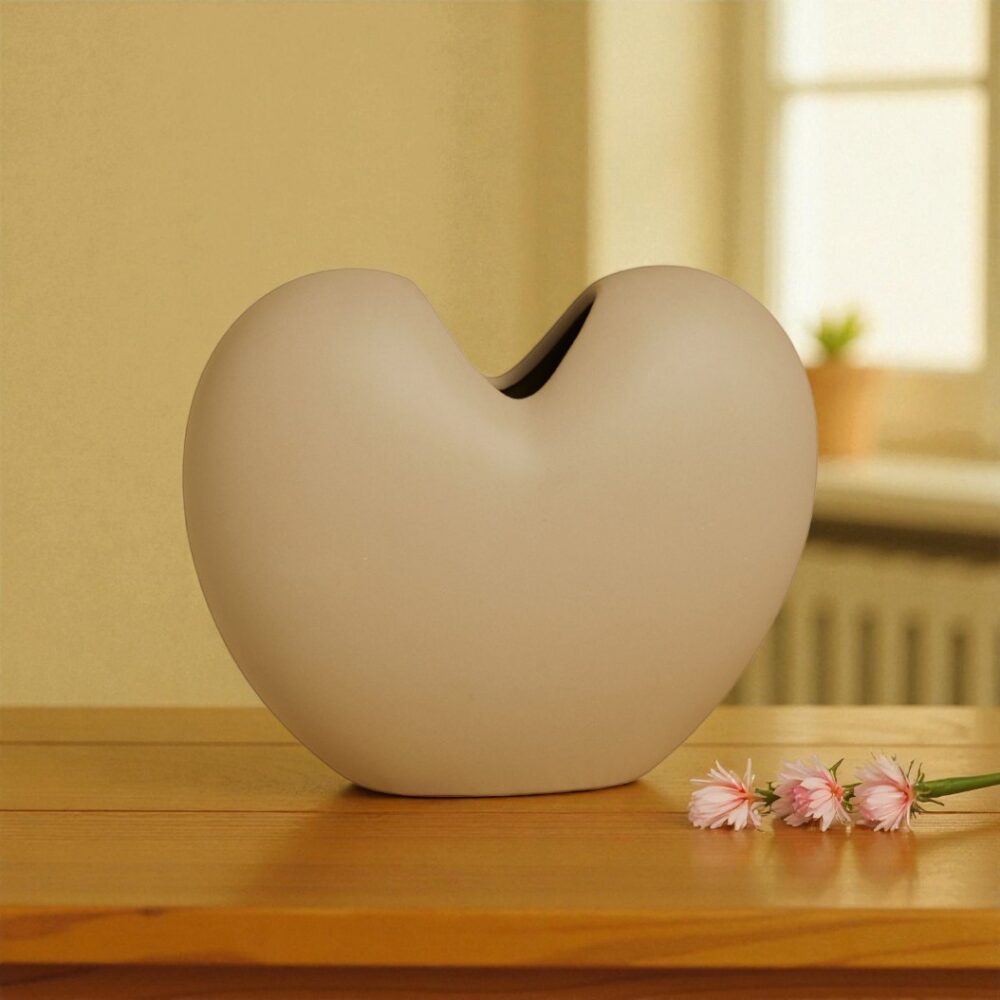 vaso portafiori forma cuore