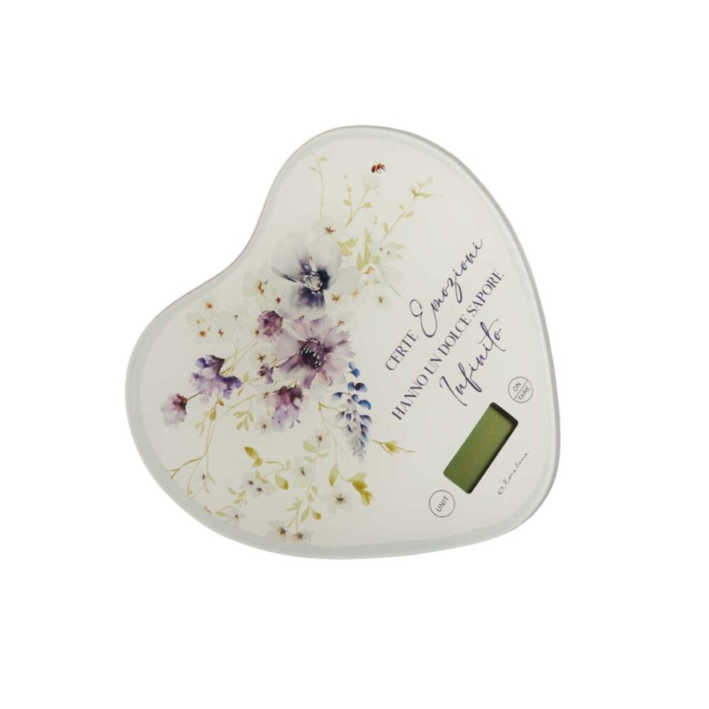 bilancia vetro decorazioni lilla