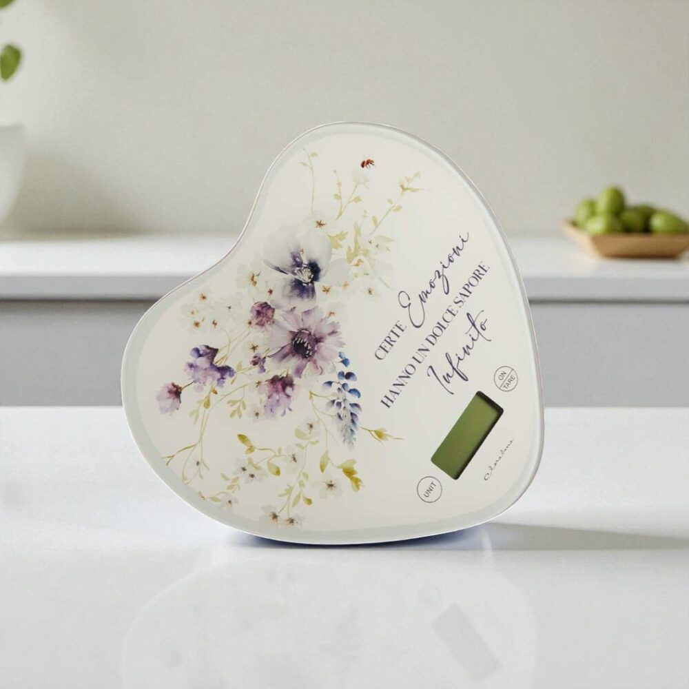 bilancia vetro decorazioni lilla