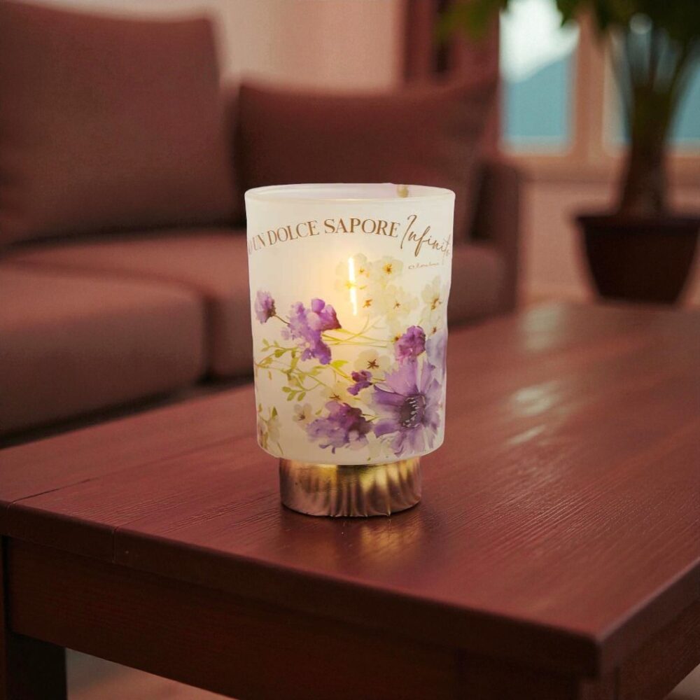 lampada led decorazioni lilla