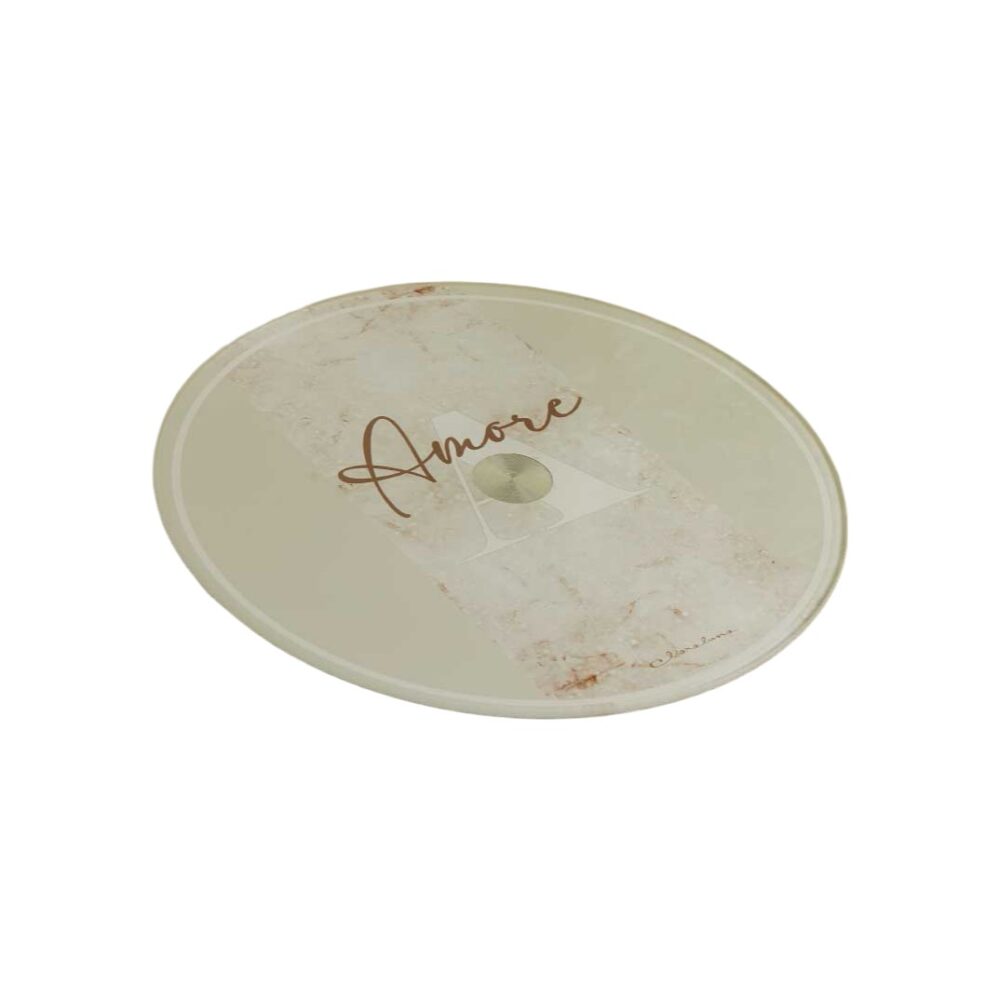 vassoio girevole in vetro