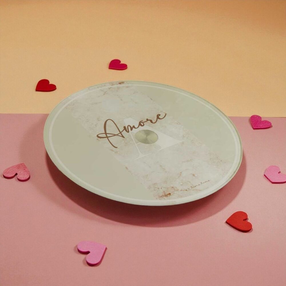 vassoio girevole in vetro