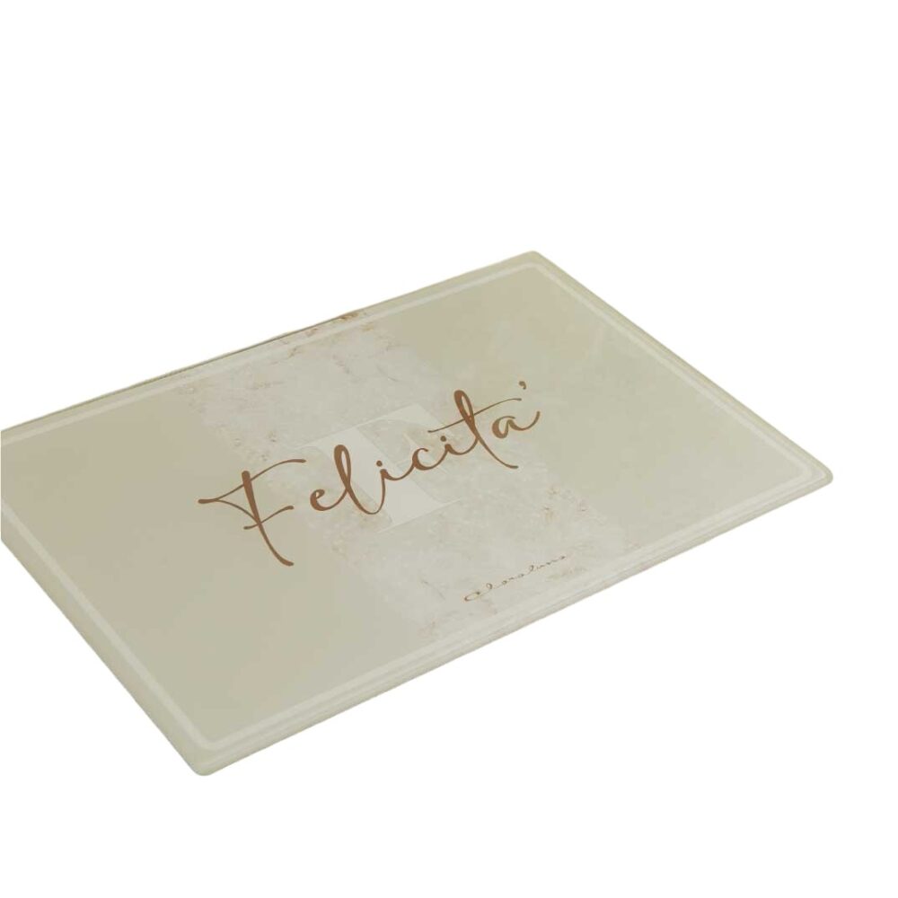 Tagliere in vetro rettangolare - Bomboniere Claraluna