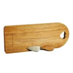 Tagliere in legno di acacia grande con coltellino - Bomboniere Claraluna