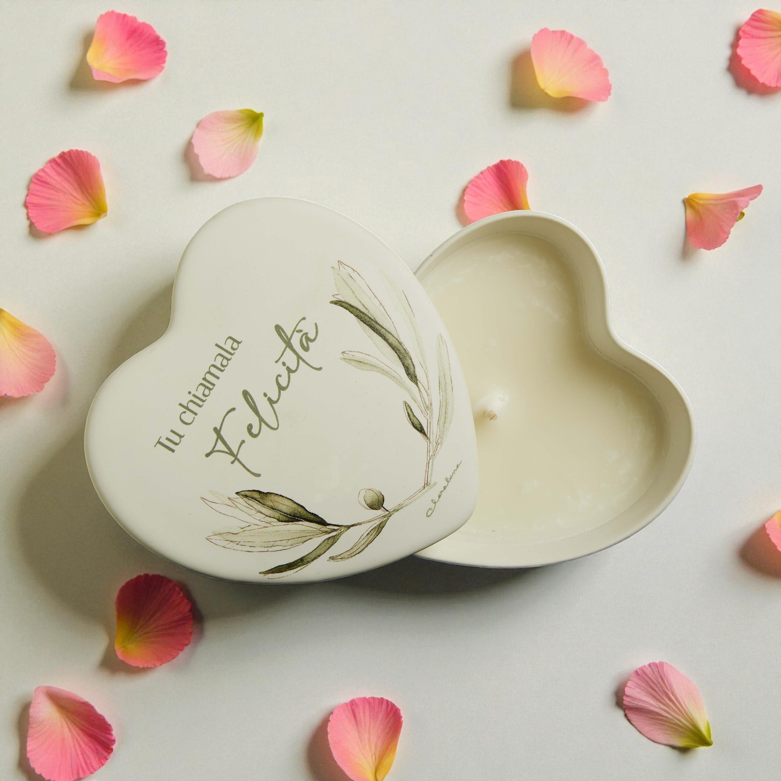 candela foglie d'ulivo