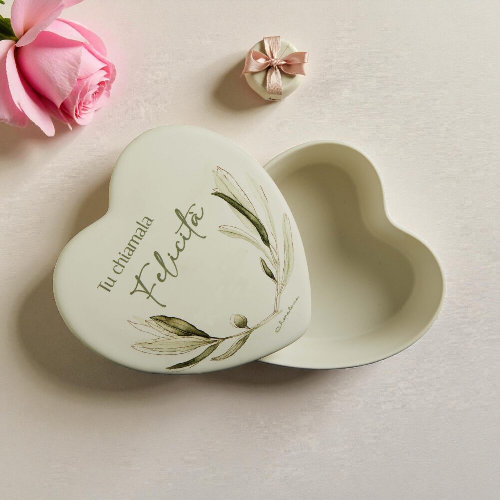 Scatolina foglie d'ulivo - Bomboniere Claraluna