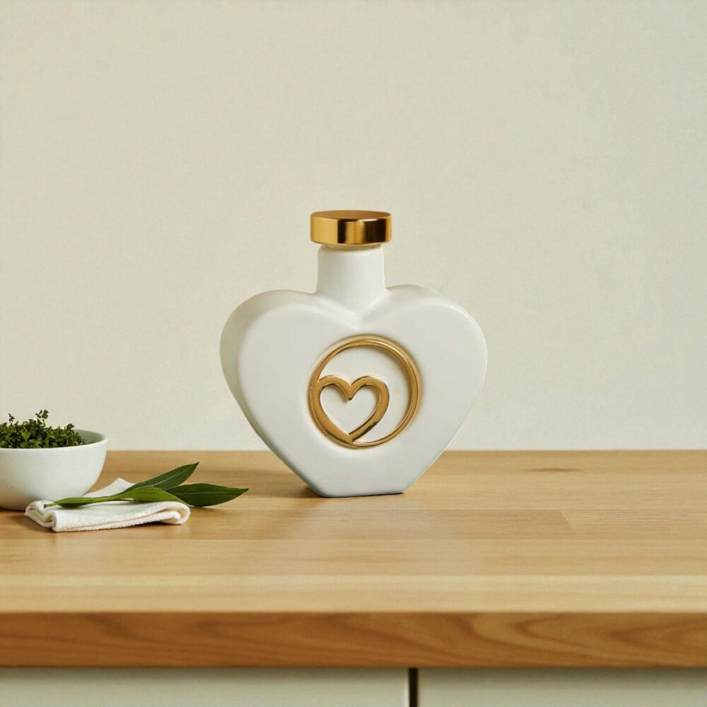 Oliera cuore oro - Bomboniere Claraluna