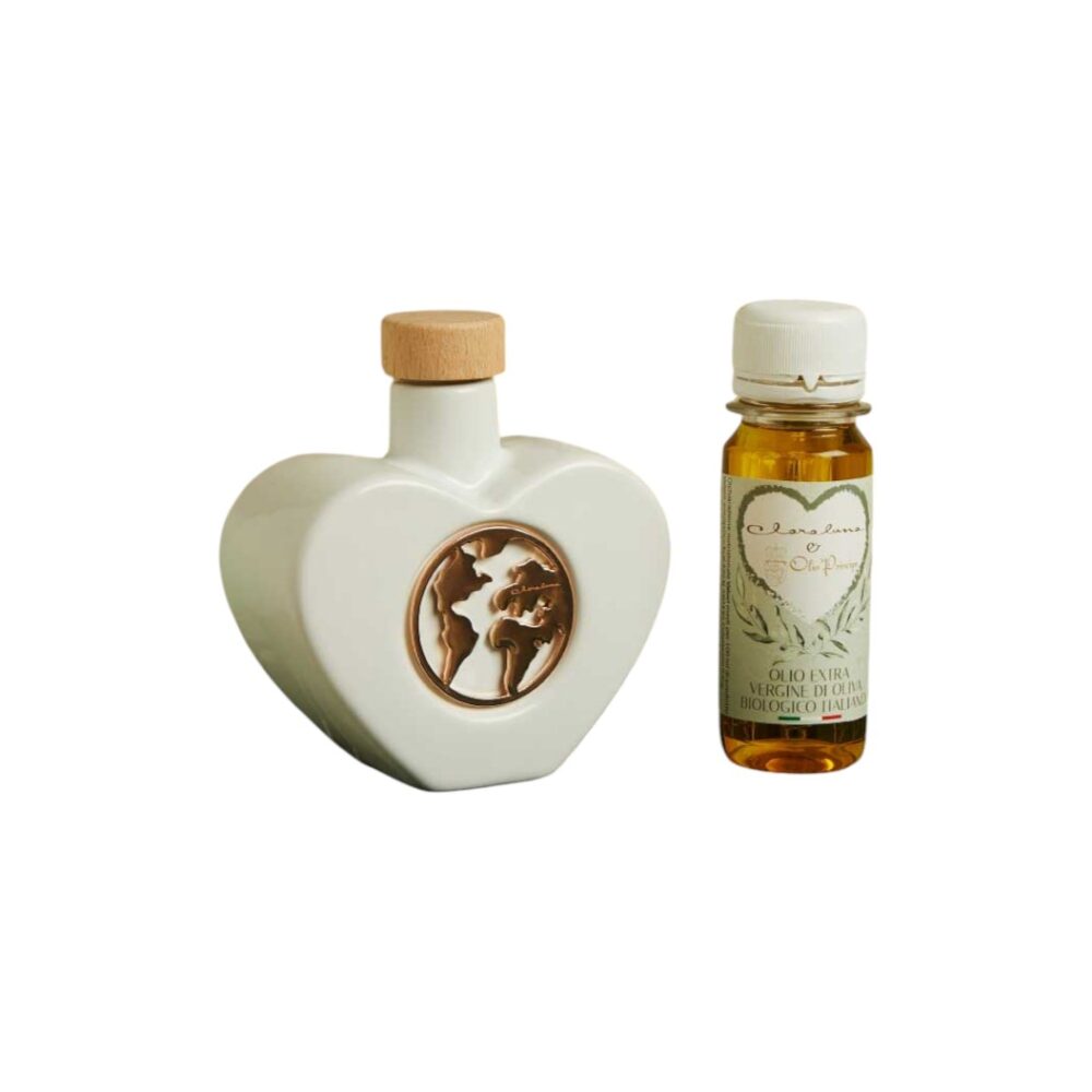 Oliera mondo con olio - Bomboniere Claraluna