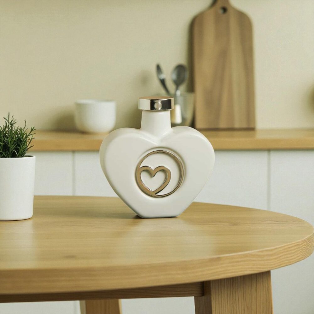 Oliera cuore silver - Bomboniere Claraluna