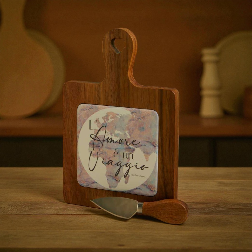 tagliere ceramica decorata