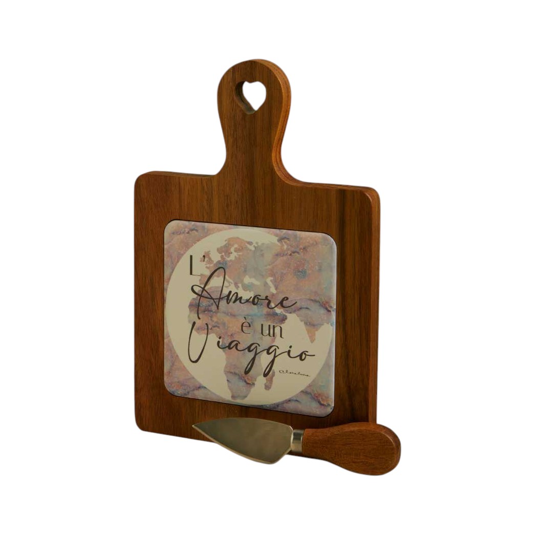 tagliere ceramica decorata