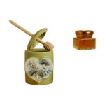 Barattolo porta miele verde con miele - Bomboniere Claraluna