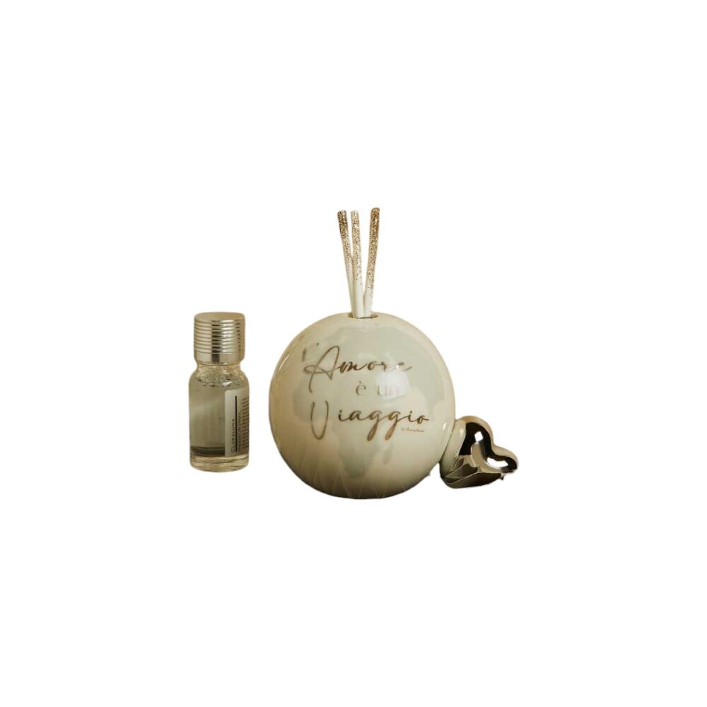 Diffusore sfera cuore silver - Bomboniere Claraluna