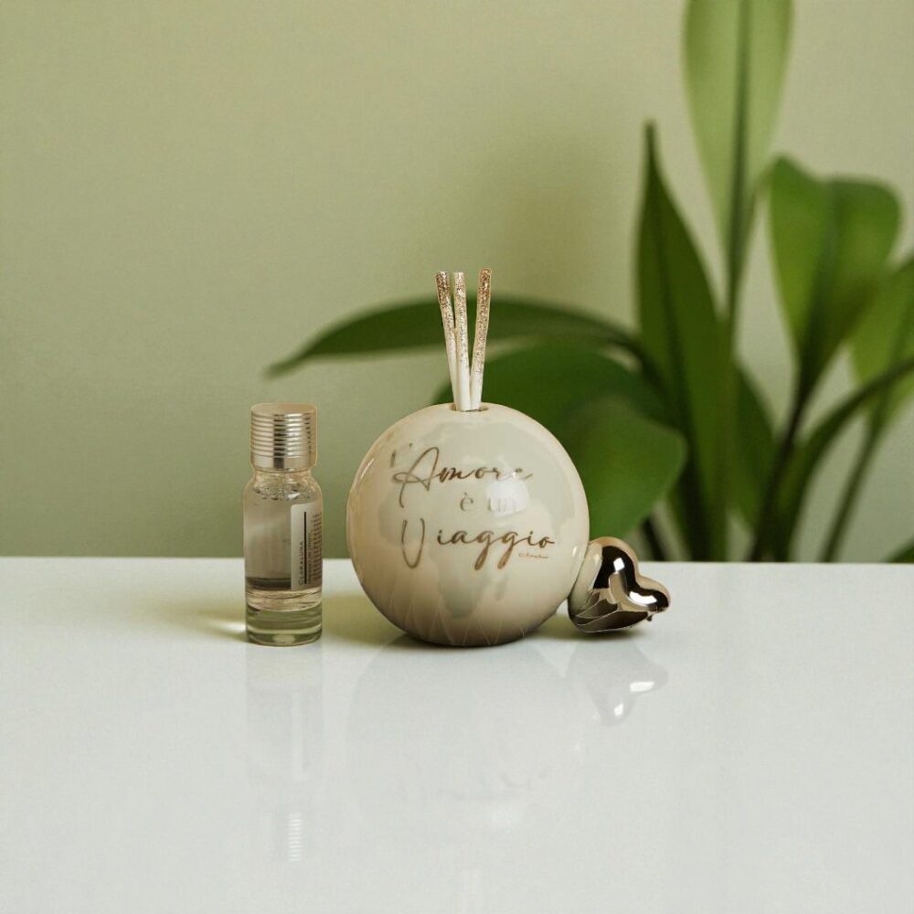 Diffusore sfera cuore silver - Bomboniere Claraluna