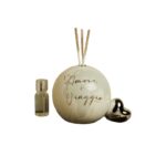 Diffusore sfera cuore silver grande - Bomboniere Claraluna