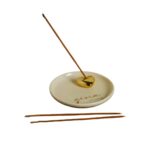 Piattino porta incenso cuore oro - Bomboniere Claraluna