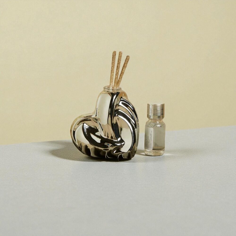 Diffusore design cuore silver - Bomboniere Claraluna